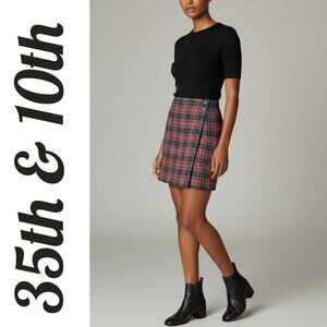 VINTAGE Y2K TARTAN PLAID WRAP SCHOOL GIRL SKIRT PREPPY GRUNGE ACADEMIA, 13